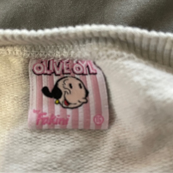 Popeye Olive Oyl sweater Juniors sz small - Picture 6 of 7